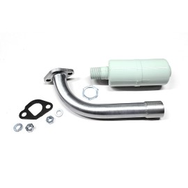 Exhaust With Muffler for: Predator 212cc / 224cc, GX160, GX200, DuroMax 7 Hp, Lifan 6.5 hp