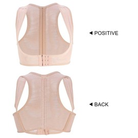 Sonew Adjustable Back Support Correction Straightener Bra Push Up Chest Breathable Design Support Posture Correction Shoulder Neck Belt for Women (M)