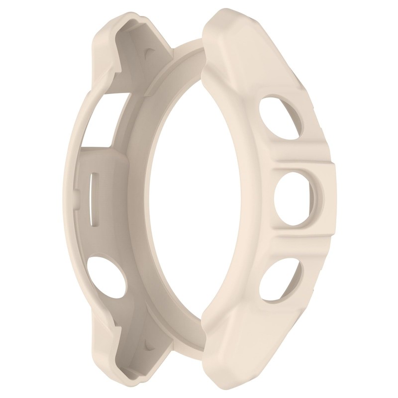 HUAYUWA 2 Pack Soft TPU Case (Black+Beige) Compatible with Garmin