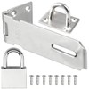 Litensh 4 Inch Stainless Steel Door Locks Hasp Latch with