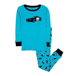 Leveret Kids & Toddler Pajamas Police Car Boys 2 Piece Pjs Set 100% Cotton (Size 12 Years)