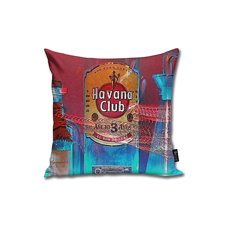 QMS CONTRACTING LIMITED Throw Pillow Cover Havana Club Decorative Pillow