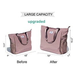 ESVAN Yoga Mat Bag Yoga Tote Carrier Shoulder Bag Carryall Tote for Office,Yoga,Pilates,Travel,Beach and Gym (B pinkish purple)