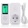 Wireless Thermostat Output, Temperature Controlled Socket Heating & Cooling Remote