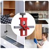 Cabinet Door Installation Jig, 2-in-1 Mounting Tool with Adjustable Positioner,