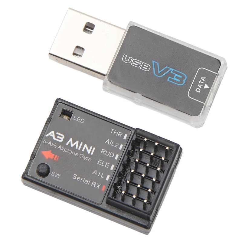 RC Flight Controller A3 Mini 6 Axes Airplane Gyroscope Stabilizer