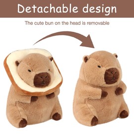 Mineup Capybara Stuffed Animal, 30cm Simulation Capybara Plush Toy, Capybara Plush Doll, Soft Capybara Plushie Pillow, Cute Animal Capy Guinea Pig Dolls Capybara Gift for Kids Girls Boys
