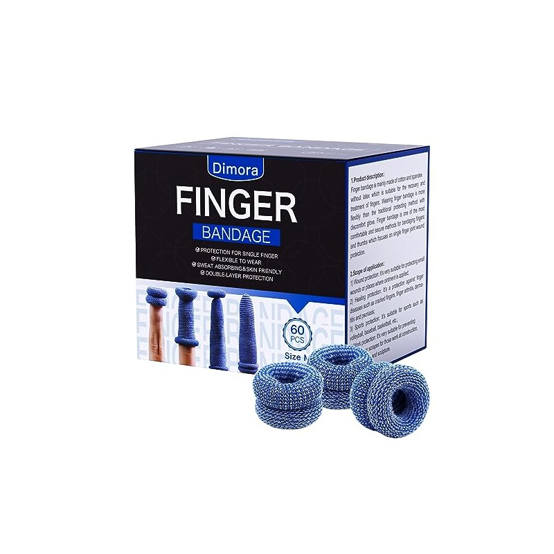 Dimora Finger Cots - Medium Size Protective Covers for Wound