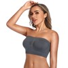 ANGOOL Bandeau Bra Seamless Non Padded Strapless Bra Tube Style