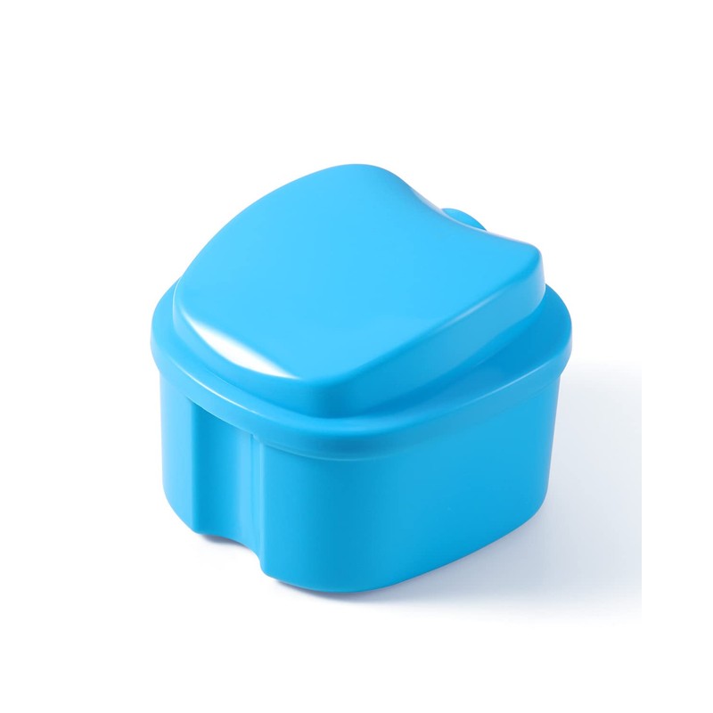 JMU Denture Case Denture Cup with Lid Orthodontic Retainer Case