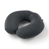 MUJI 84475498 Soft Neck Cushion, Dark Gray, Approx. 13.4 x