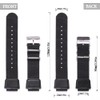 Nylon strap Compatible with Casio A158W AE1200WH W-800H MRW-200H watch