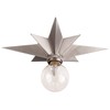VILUXY Flush Mount Ceiling Light, Satin Nickel Star Light Fixtures