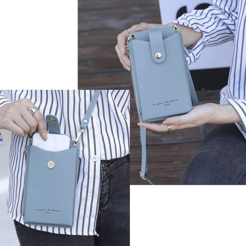 LEOLEO Women's Smartphone Pouch, Shoulder Bag, Cross-body Pouch, Shoulder Bag,