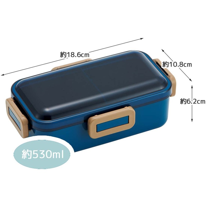 Skater PFLB6AG-A Lunch Box, Ocean Blue, 18.9 fl oz (530