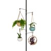 Zononoca Tension Rod Plant Stand, Plant Poles for Hanging Plants