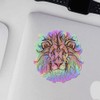 Holographic Decal Stickers of Ethnic Lion Premium Waterproof Vinyl Decal