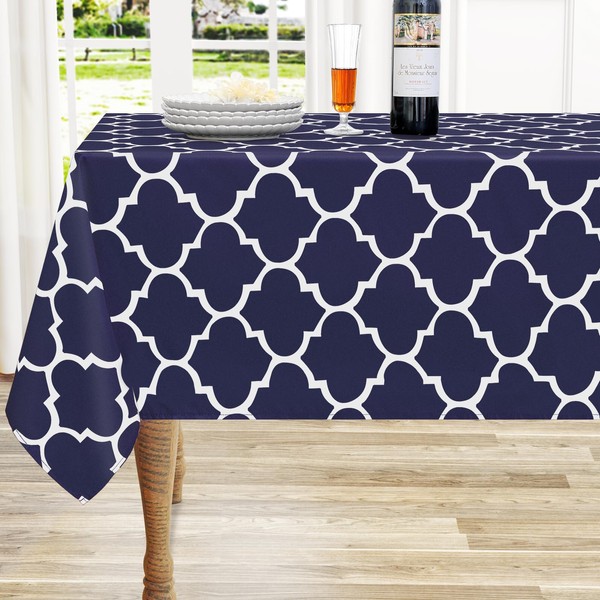 homing Rectangle Table Cloth, Waterproof Stain Resistant Washable Tablecloth, Moroccan