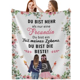 MAST DOO Geschenke für Freundin, Beste Freundin Geschenke, Valentinstag Geburtstagsgeschenk Kuscheldecke Flauschige, Beste Freundinnen Geschenkideen, Super weiche Fleecedecke 150x130cm