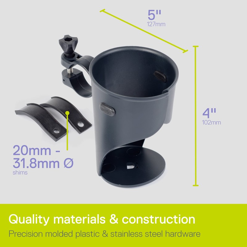 DELTA Bicycle Drink Holder Holdits Grande Black