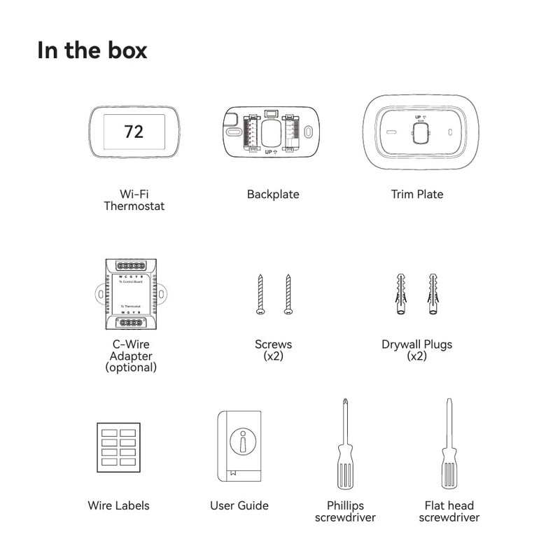 Smart Thermostats for Home, Wenzhiiot Programmable WiFi Thermostat with 4.3"