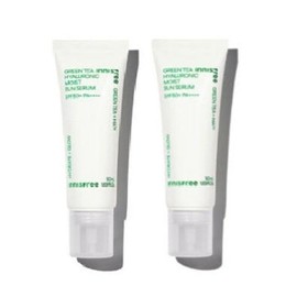 Innisfree 이니스프리 그린티 히알루론산 수분 선세럼 50ml+50ml (AD) Innisfree Green Tea Hyaluronic Acid Moisture Sunscreen Serum 50ml+50ml (AD)