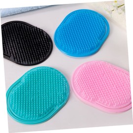 IWOWHERO 12pcs Massage Comb Portable Hair Washing Brush for Home Salon Use Multi-purpose Plastic Scalp Massager in Dark Blue Pink Green and Black Promotes Blood Flow and Cleans Hair