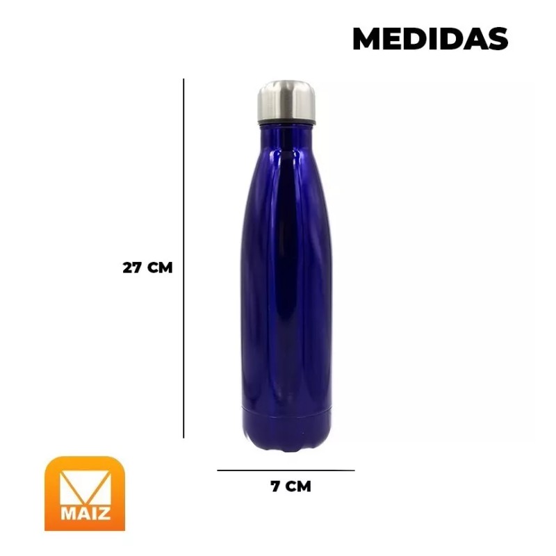 Maíz Termo Botella Acero Inoxidable Portatil Antiderrame 500ml