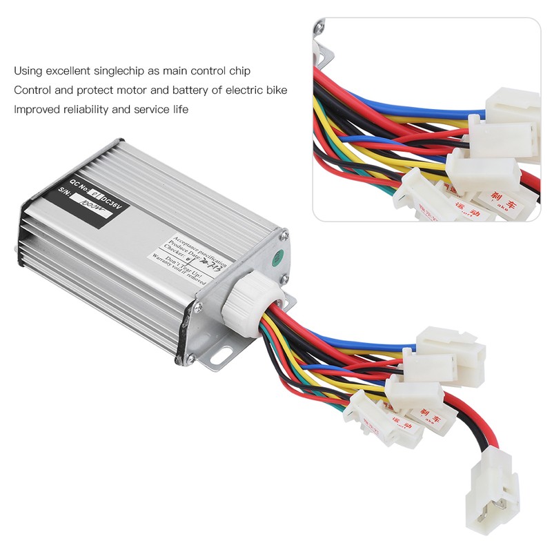 36V 1000W Controller with Ordinary Long Wire Throttle Grip Kit