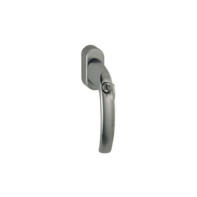 HOPPE Duraplus Window Handle, Atlanta, Aluminium / Lockable / (Secu100®