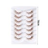 7 Pairs Natural Look Cartoon Anime False Eyelashes Brown Cluster