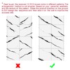 10pcsMarble Peel and Stick Waterproof Wall Panels,Backsplash Tile-23.6"x11.8"PVC Foam Wall