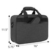 Luxja Projector Case, Projector Bag with Protective Laptop Sleeve, Projector