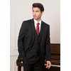 Hisdern Men's Formal Wedding Party Waistcoat, Plain Cotton Waistcoat -
