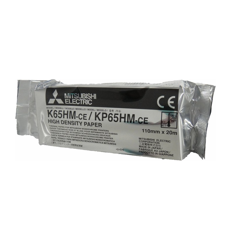 MITSUBISHI K65HM-CE/ KP65HM-CE High Density Thermal Paper Rolls for Black