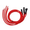 Spark Plug Ignition Wire Set Red High Performance Silicone 1m