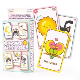 Kalan Cute Kawaii Tarot Cards for Beginners - Anime Magic Oracle Deck for Teens