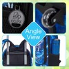 UFNDC 3PCS Rolling Backpack for Boys, Kids Dinosaur Wheeled Bookbag，Travel