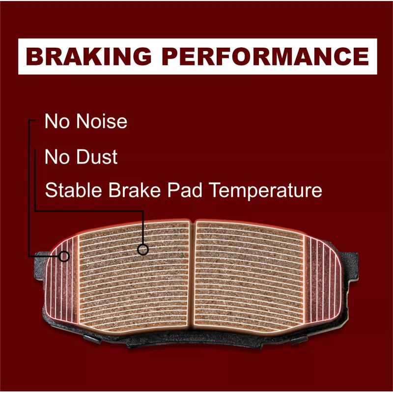 1 for 2018-2024 Toyota Camry Front and Rear Ceramic Brake