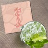 Unbranded Pink Panther Cartoon Gentleman 4'' X 4'' Square Wooden