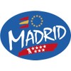 Blue Oval Sticker Madrid