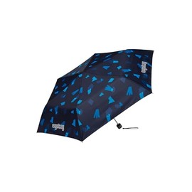 ergobag Children's Umbrella for School Bag, Ultralight and Small with Bag, Reflective Windproof, Chase Bear Hunt - Dark Blue