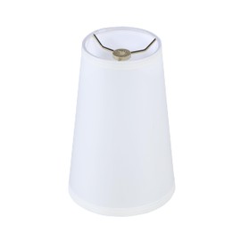Aspen Creative 32164 Transitional Hardback Empire Shape Spider Construction Lamp Shade in Off White, 4-1/4" Top x 6" Bottom x 9" Slant