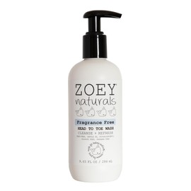Absolutely Natural Zoey Naturals Fragrance-Free Head to Toe Baby & Toddler Wash – Tear-Free Body Wash and Shampoo with Gentle pH for Sensitive Skin – 9.65 oz