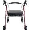 Probasics Heavy Duty Aluminum Bariatric Rollator with 8-inch Wheels with