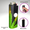 FLKR LYTR: Green Drip Fidget Spinning lighter case, works with