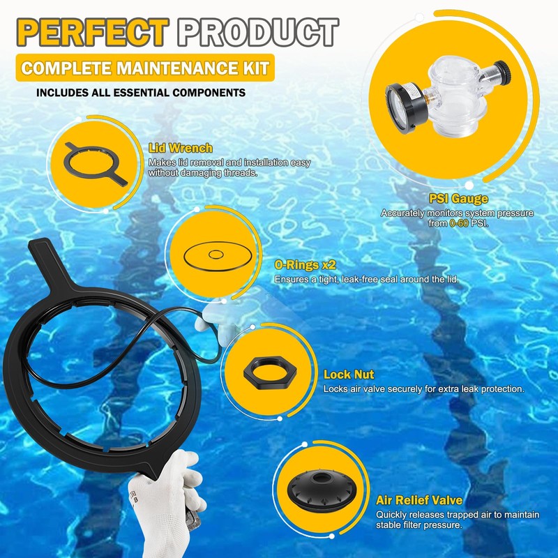 Full 154856 8-1/2" Black Buttress Thread Closure Kit Replacement for