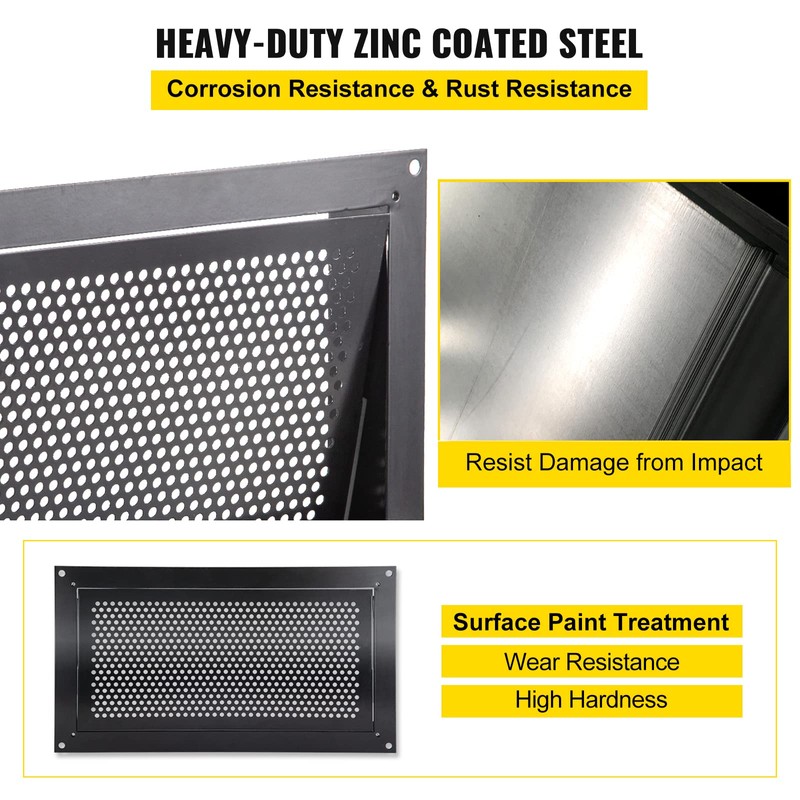 VEVOR Crawl Space Flood Vent, 8" Height x 16" Width