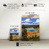 Lantern Press 6x9 Inch Metal Sign, Yellowstone National Park, Grand