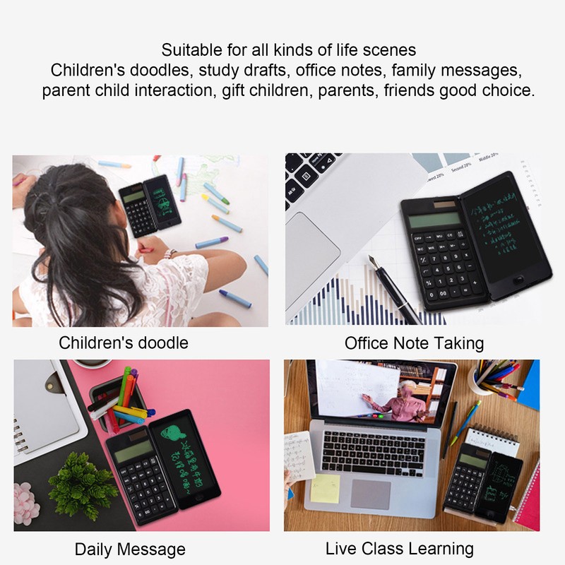 Office Desk Calcultor Solar Powered Multifunctional Pocket Desktop Calculator with